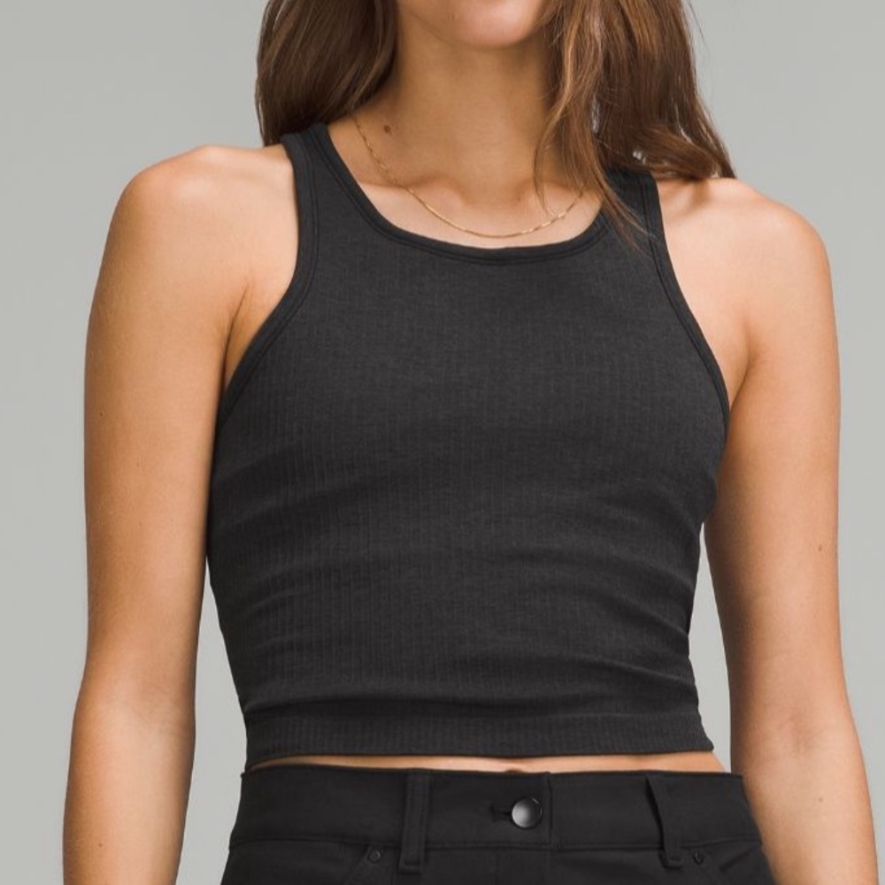 lululemon ebb to street scoop-neck cropped tank top